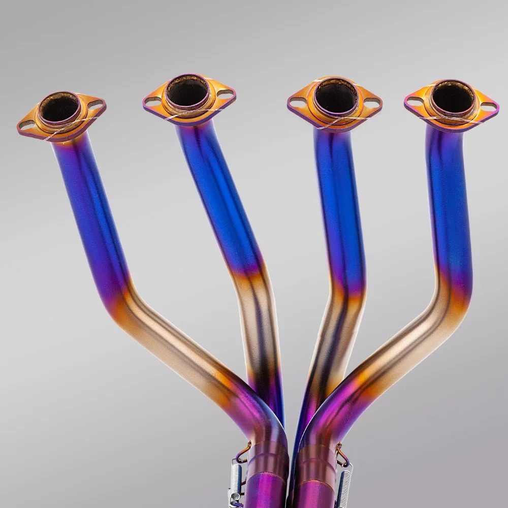 New 51mm Stainless Steel Racing Slip-On Exhaust System for Z800 Motorcycle Front Mid Pipe Full Exhaust